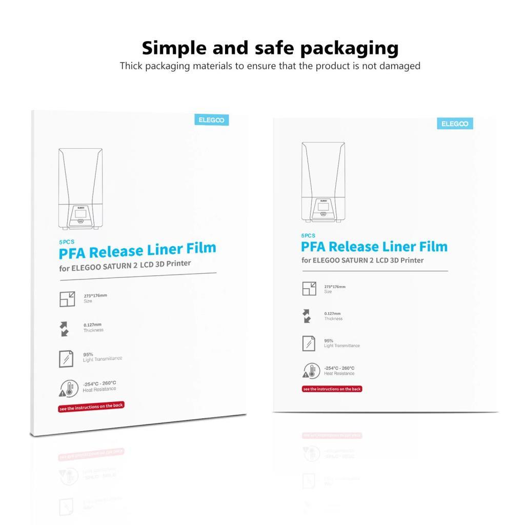 ELEGOO PFA Film 5 Adet - Saturn 2 / Saturn 3 / Saturn 8K