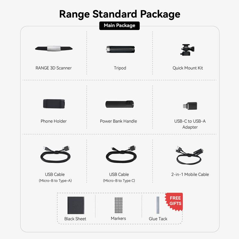 Revopoint Range 3D Tarayıcı - Standart Paket - Outlet